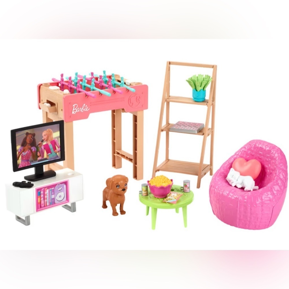 Mattel Barbie World Game Night Set - Pink and Green - Picture 2 of 4